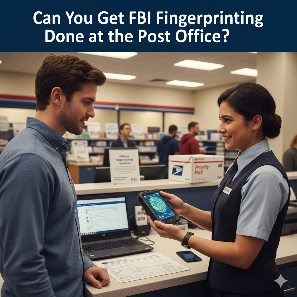 FBI fingerprinting at post office
