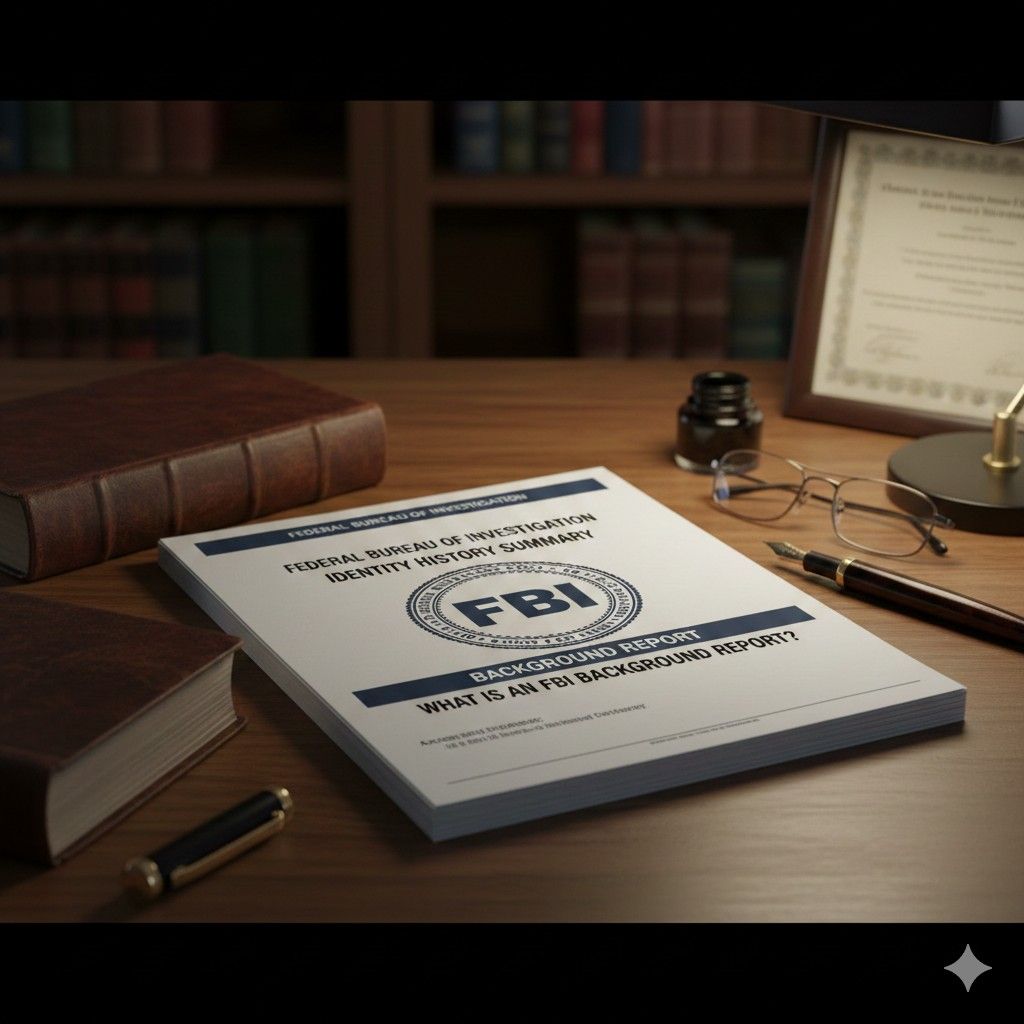 FBI background report