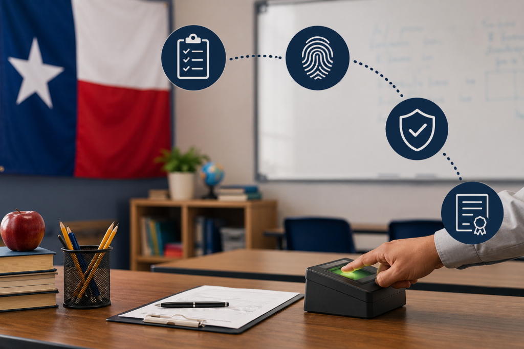 Texas teaching license fingerprinting