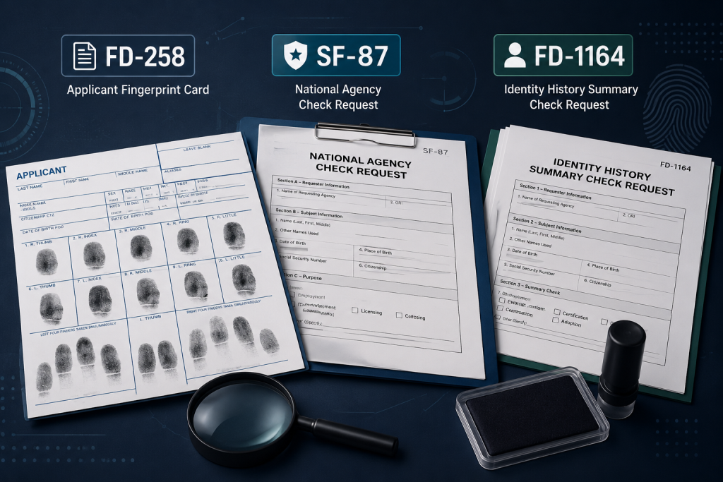 fingerprinting forms