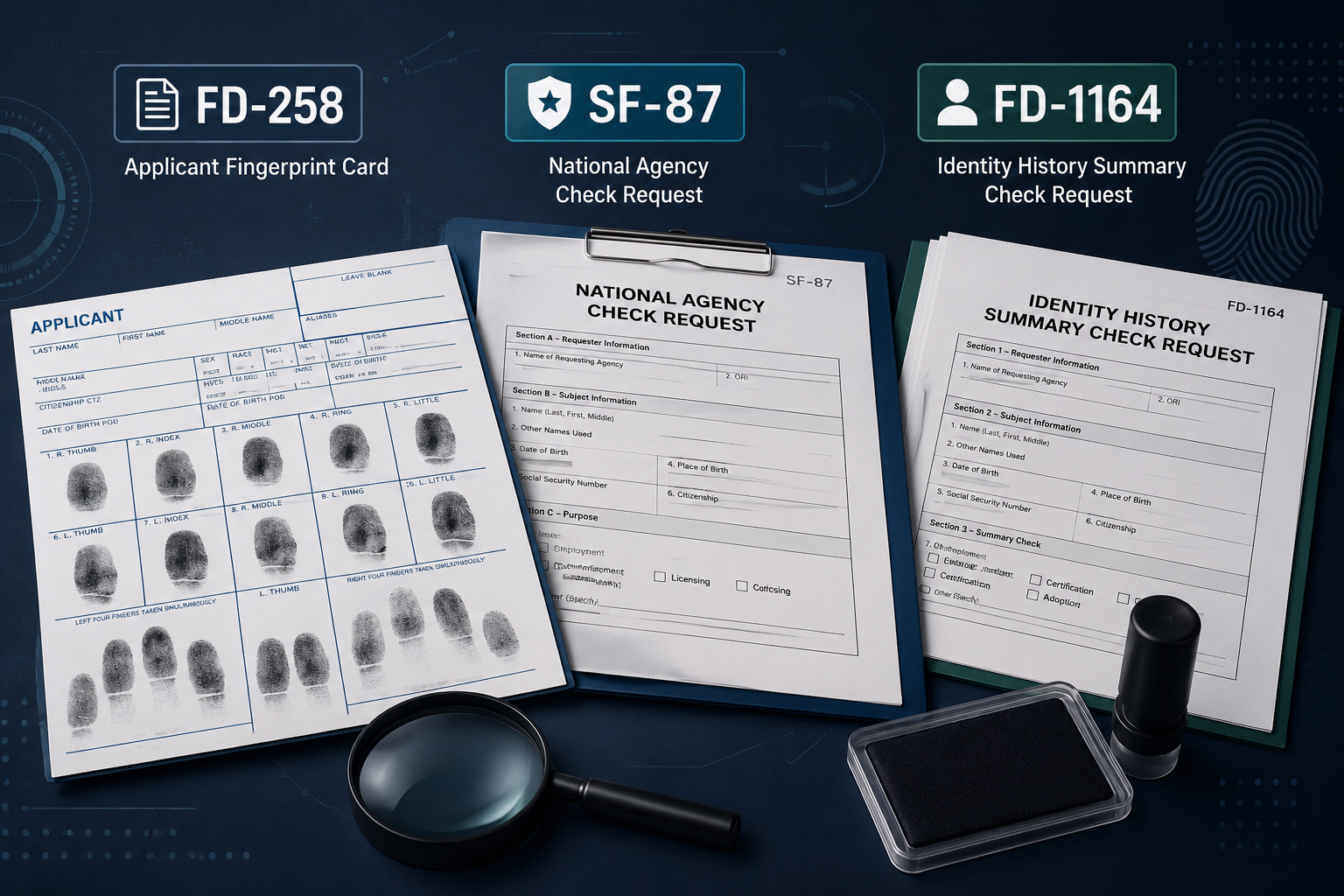 fingerprinting forms