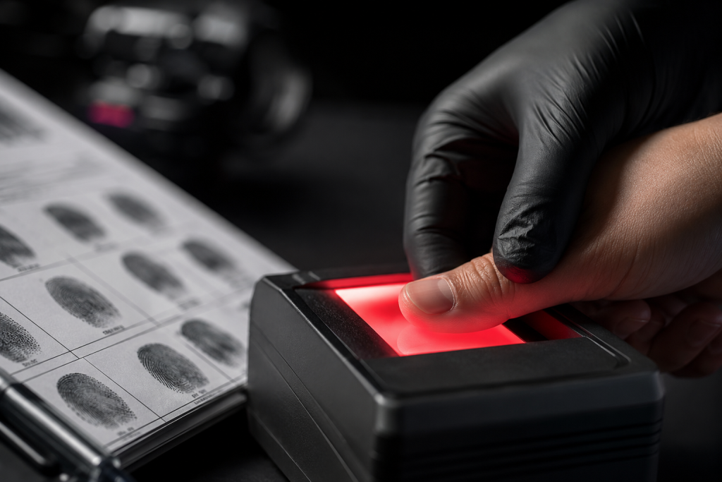 Process of fingerprinting