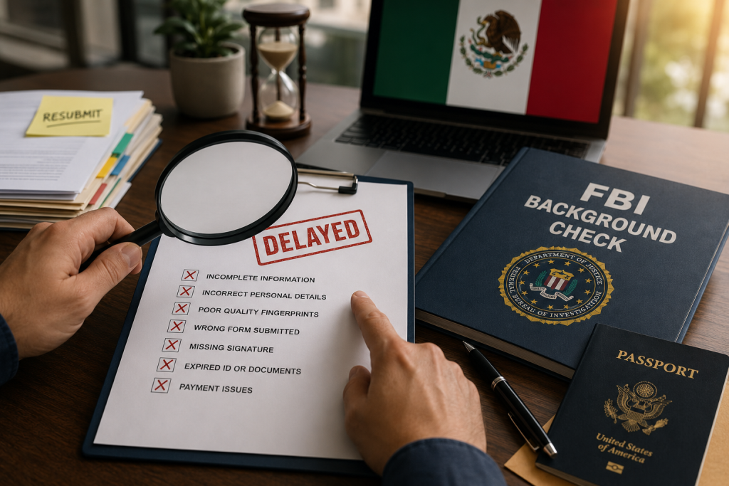 FBI background check for Mexico visa