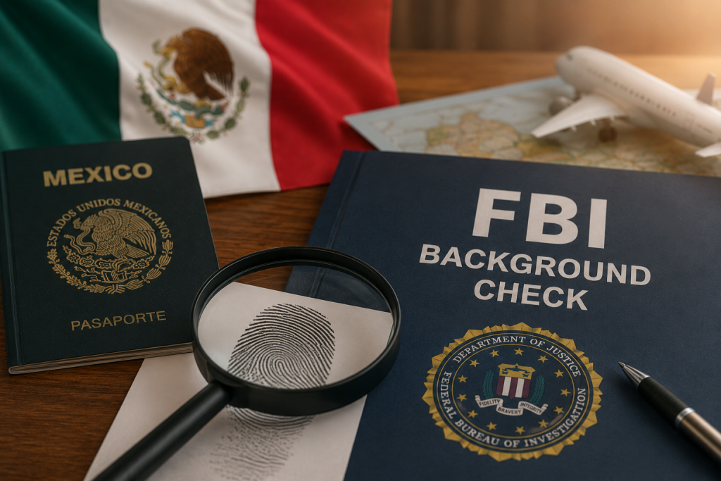 FBI background check for Mexico visa